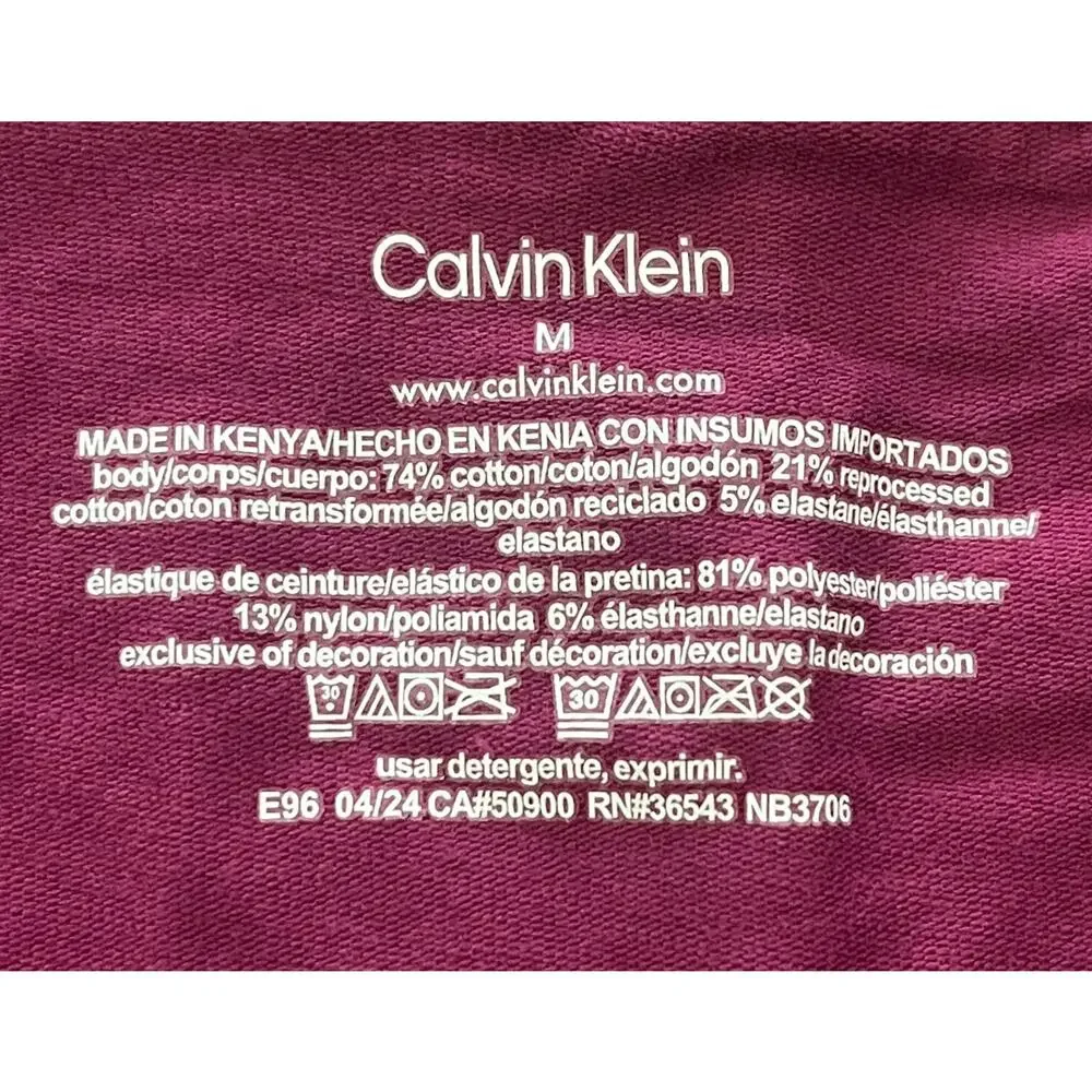 15-63(2) CALVIN KLEIN Men's NWOT Cotton Stretch Boxer Briefs Magenta M
